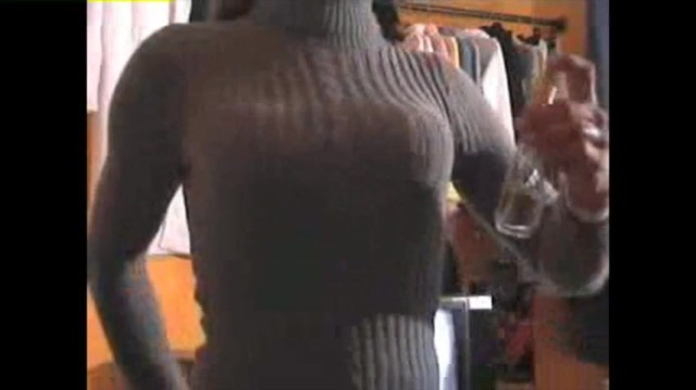 Katelynn Transsexual Hot Big Tits Turtleneck Shemale Tranny Sweater